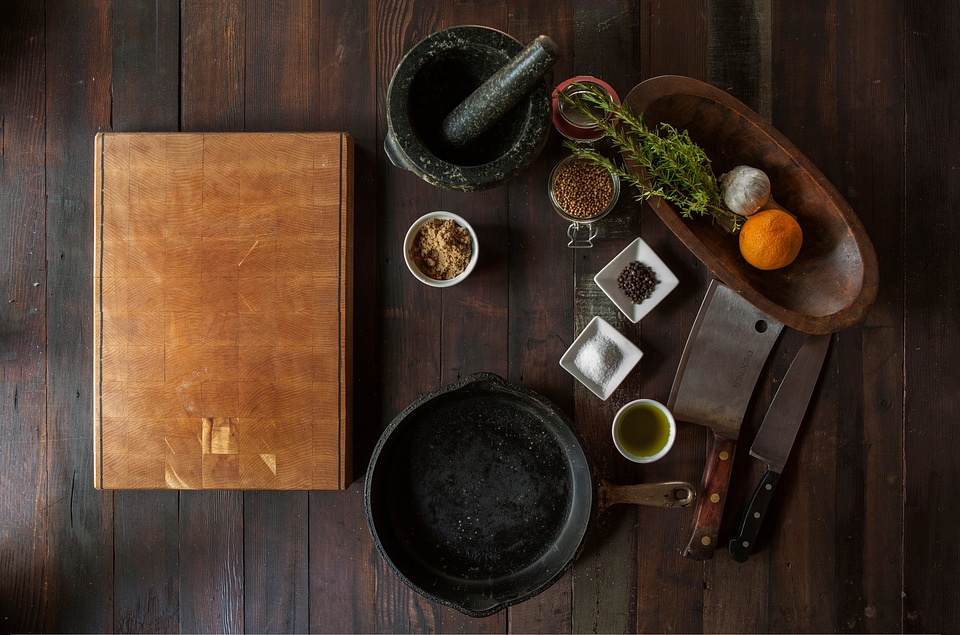 Spices knife food