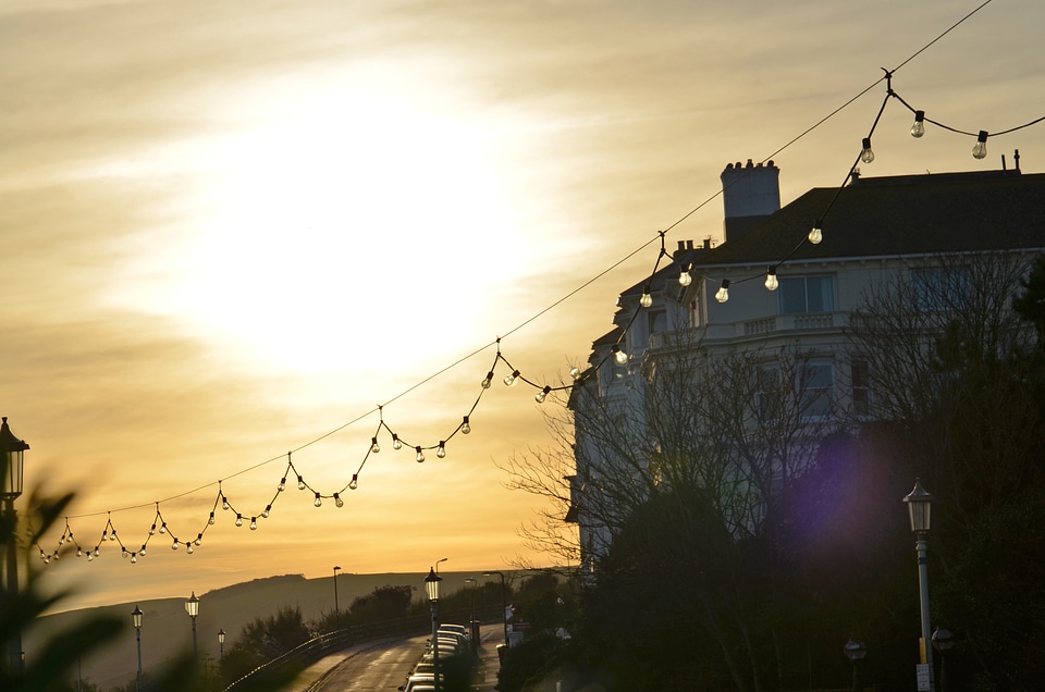 Eastbourne english seaside resort building