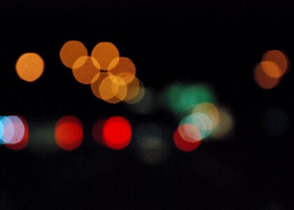 Blurred Street Lights photo