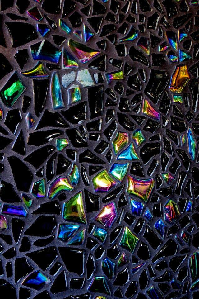 multicolor stained glass abstract