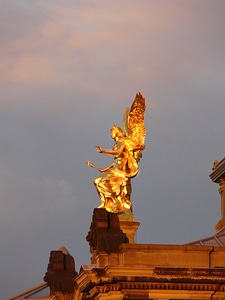 Dresden germany golden statue