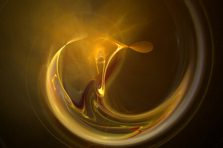 Apophysis fractal 75 (bent figure in gold) photo