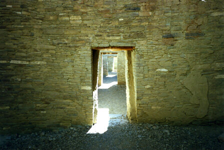 nested doorways, Chaco Canyon photo