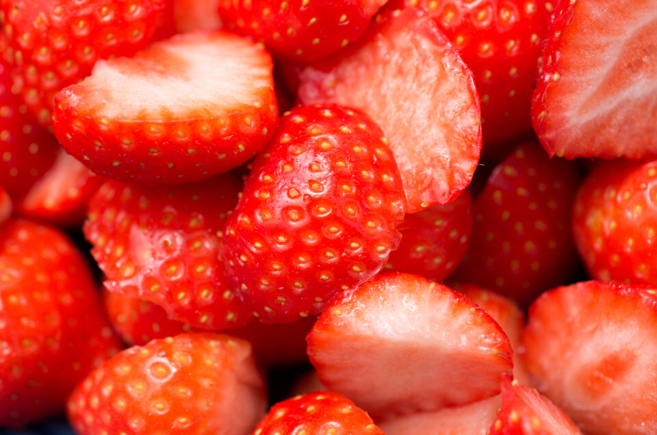Strawberries macro