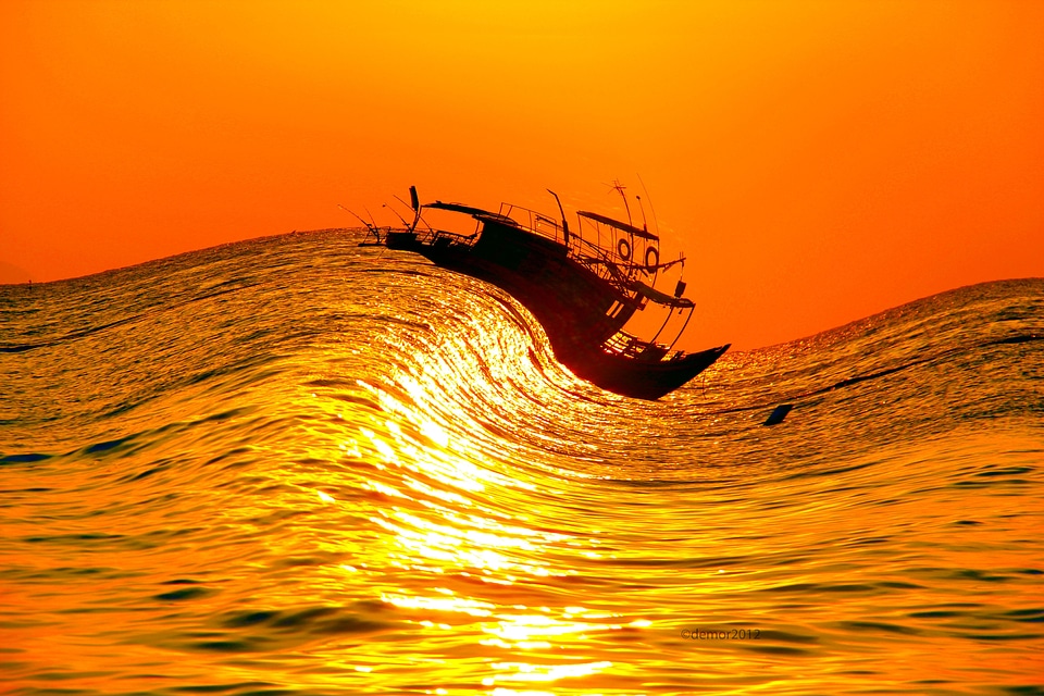 Sunset water travel photo