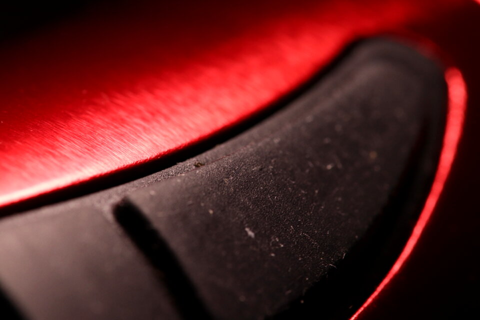 Red and black electric torch