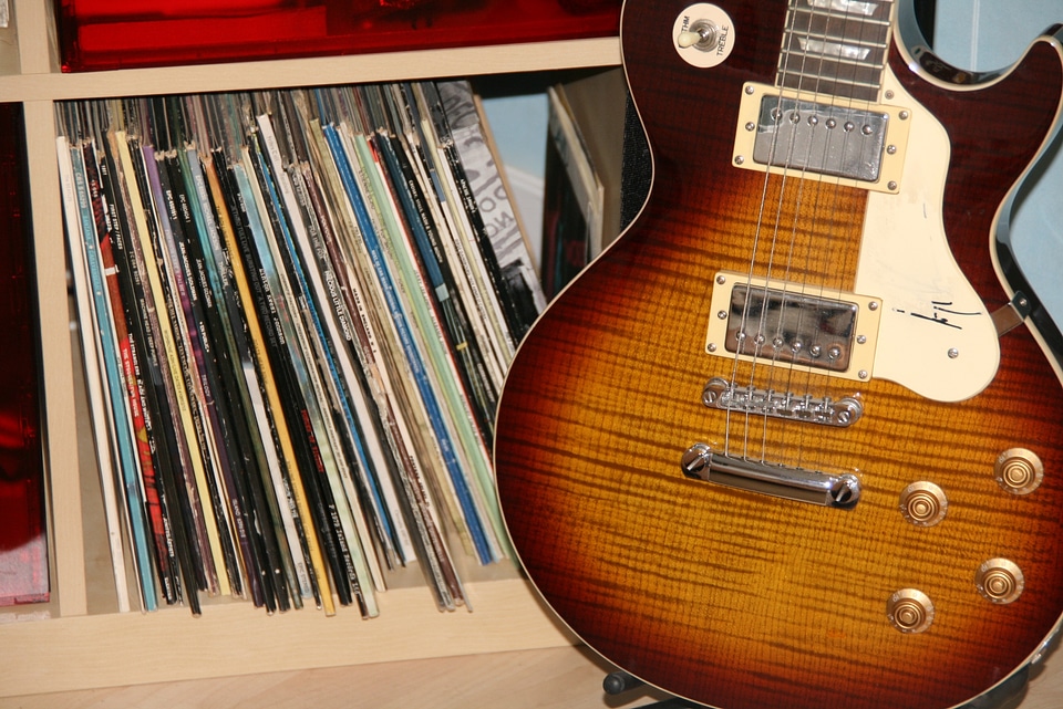 Guitar vinyl music
