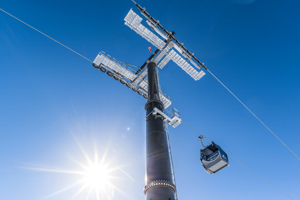 Ski gondola photo