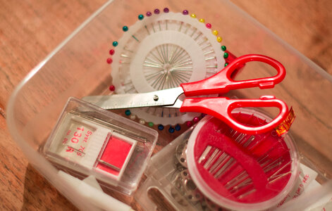 Scissors for sewing photo