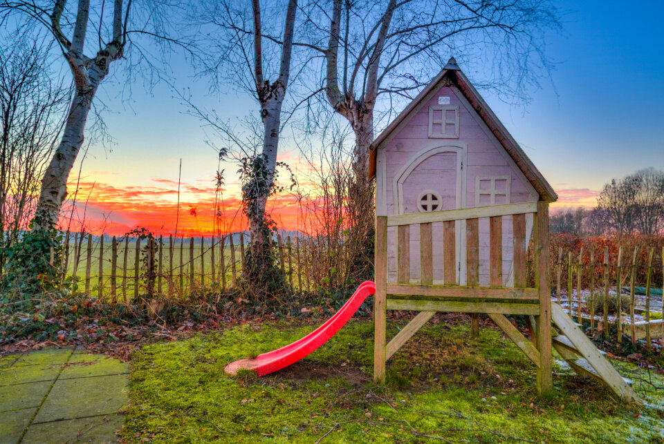 Play house in the yard