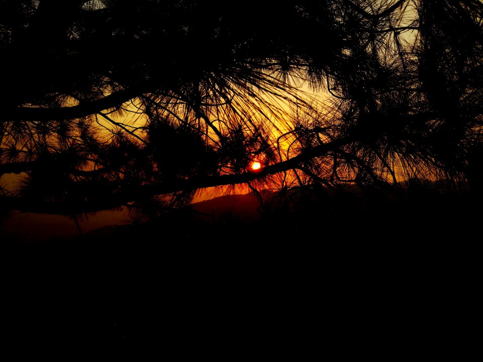Red sky at evening