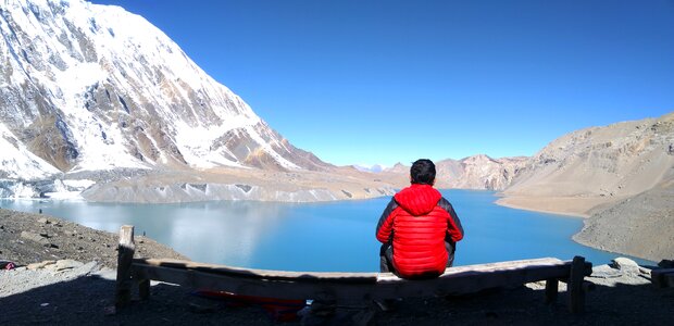 Man at Tilicho Lake