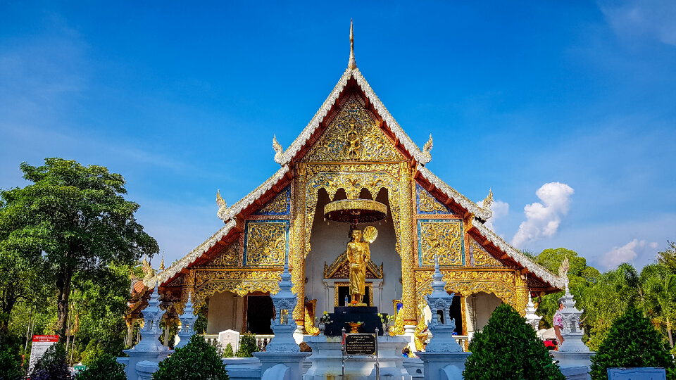 Front of church@WAT PHRASINGH A.MUANG CHIANGMAI photo