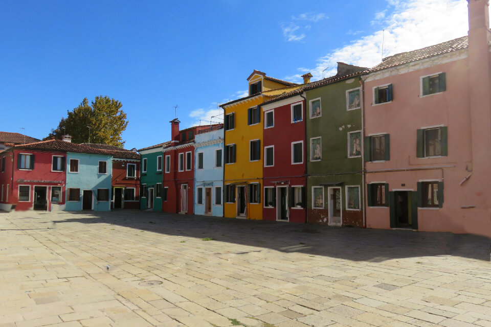 colorful houses in Burano