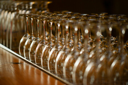 Set wine glasses photo