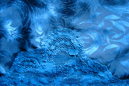blue fabric photo