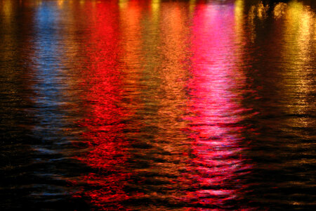 water and lights, Las Vegas photo