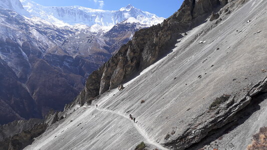 Trekking at Himalayas photo
