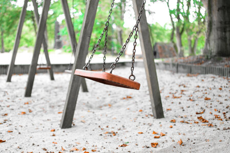 Solitary swing photo