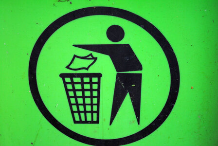Garbage disposal box photo