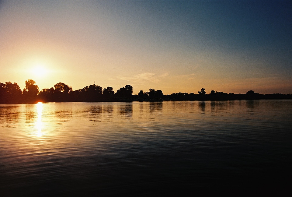 Landscape water abendstimmung