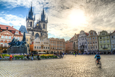 Square in Prague photo