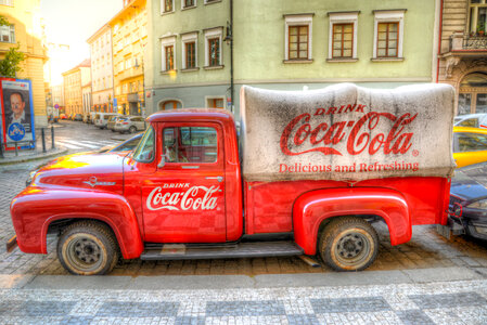 Coca Cola truck photo