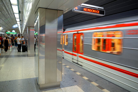 Metro station Prague photo