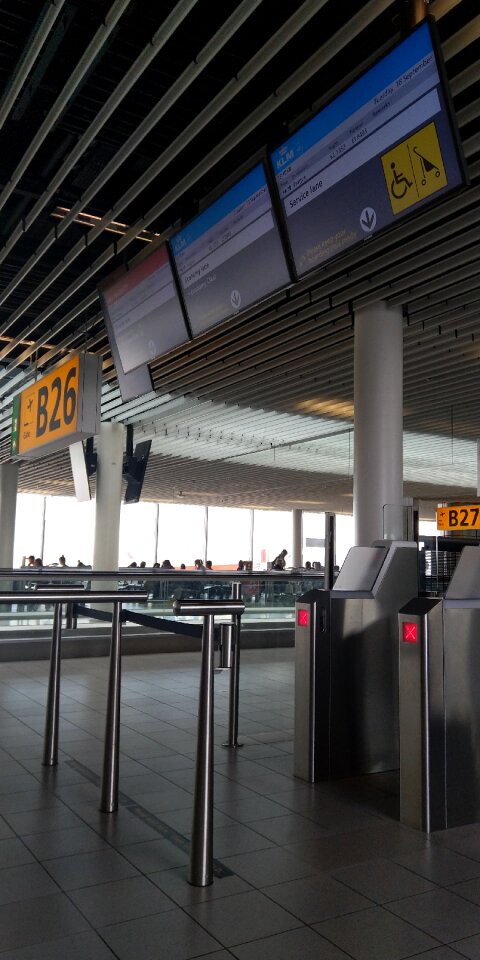 Terminal at schiphol airport