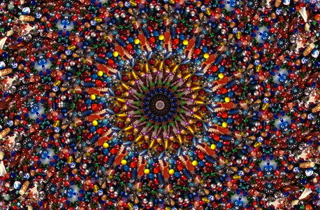 beaded kaleidoscope design photo