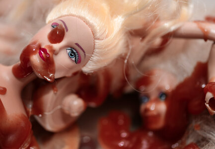 Bloody doll photo