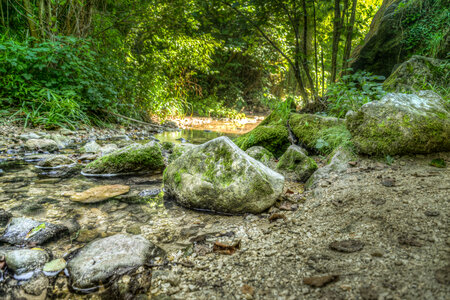 Rocks ta the creek photo
