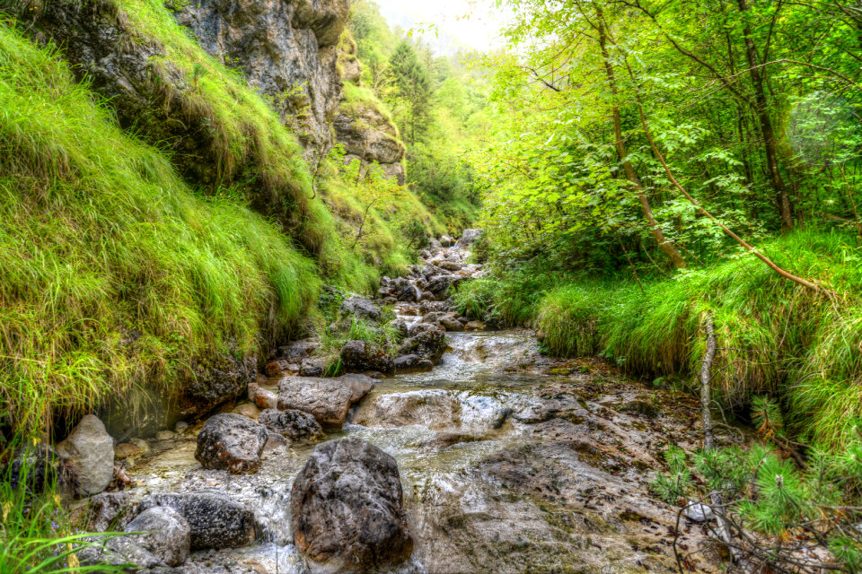 Waterfall with rocks