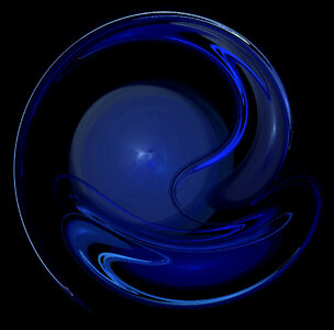 blue swirly flame fractal