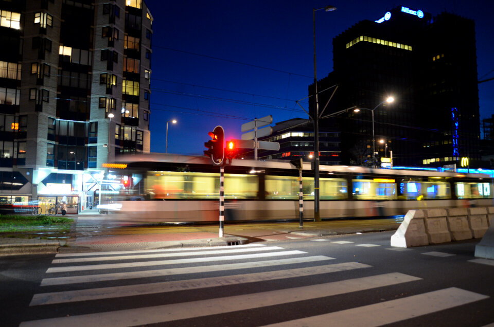 Zebra crossing in Rotterdam photo