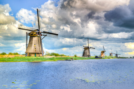 Dutch mills at Kinderdijk photo