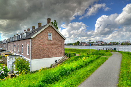 Dutch row houses photo