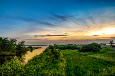 Zuidlaardermeer at dusk photo