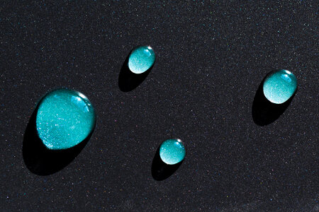 Colored water drops photo