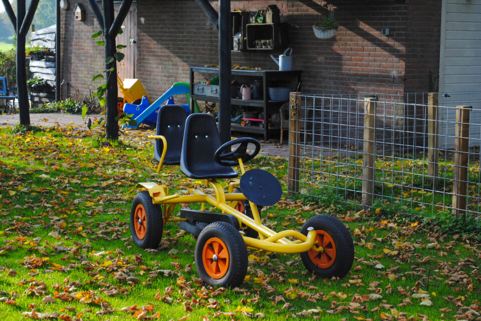 Skelter in the yard