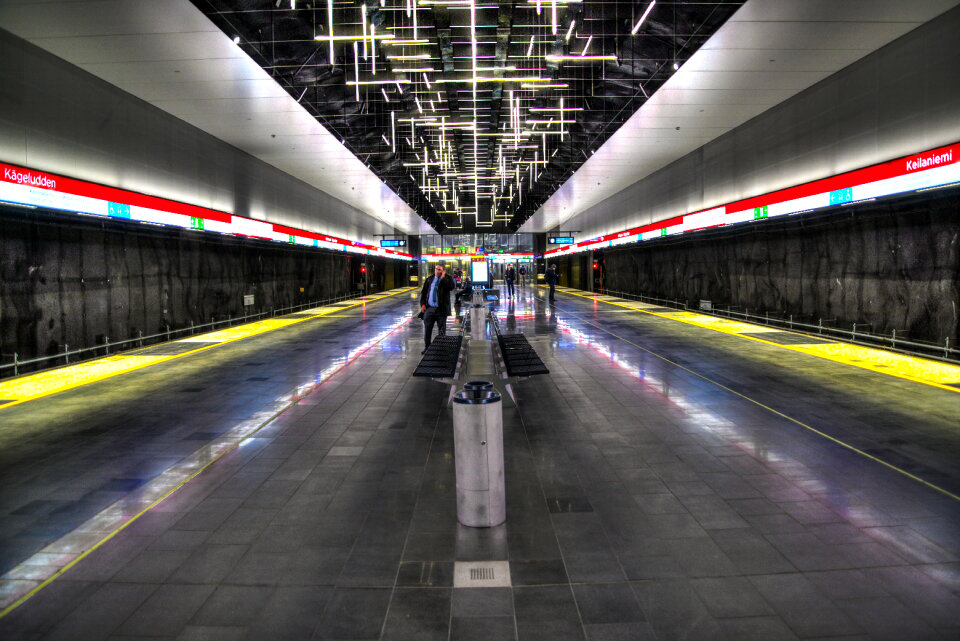 Subway station in Helsinki photo