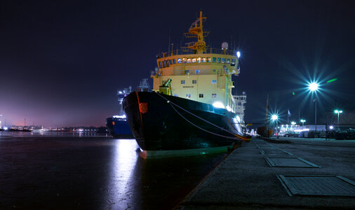 Docked ship photo