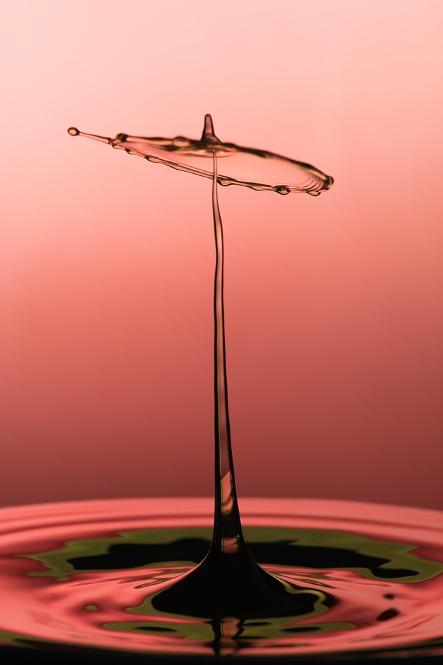 Water waves mushroom