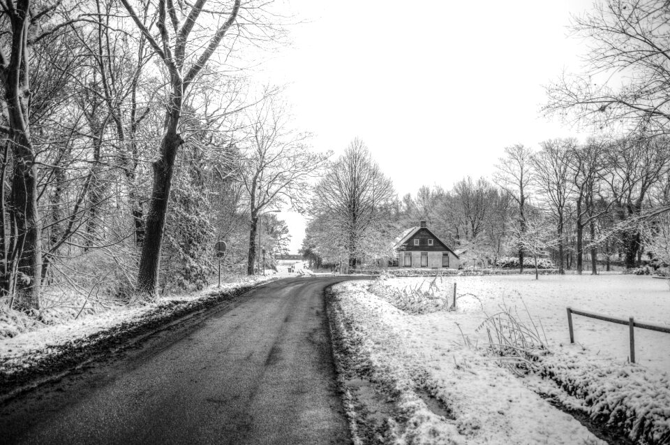 Winter scene in The Netherlands