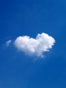 Heart shaped Cloud photo