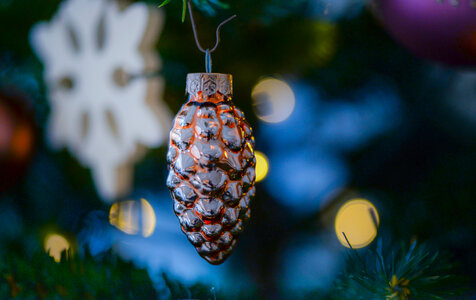 Pinecone christmas tree ornament photo