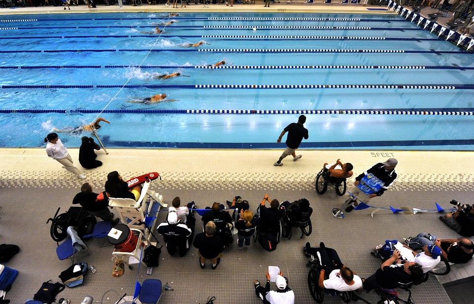 Swimmers swimming sports