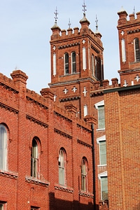 Bricks structure building