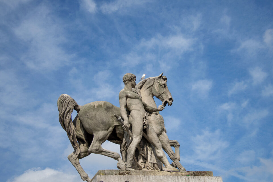 Statue in the sky photo