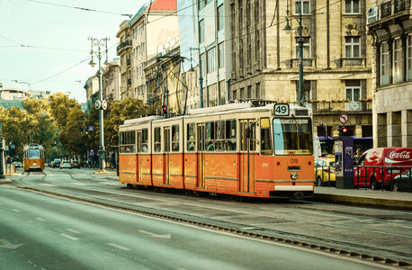 Tram in Budapest photo